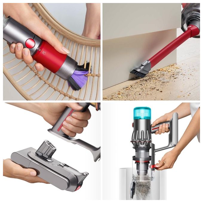 Dyson 492711-01 V12 Origin Aspirapolvere a Bastone 2 in 1 Senza Filo HEPA 120 AW 60 min 2,2 Kg colore Nichel