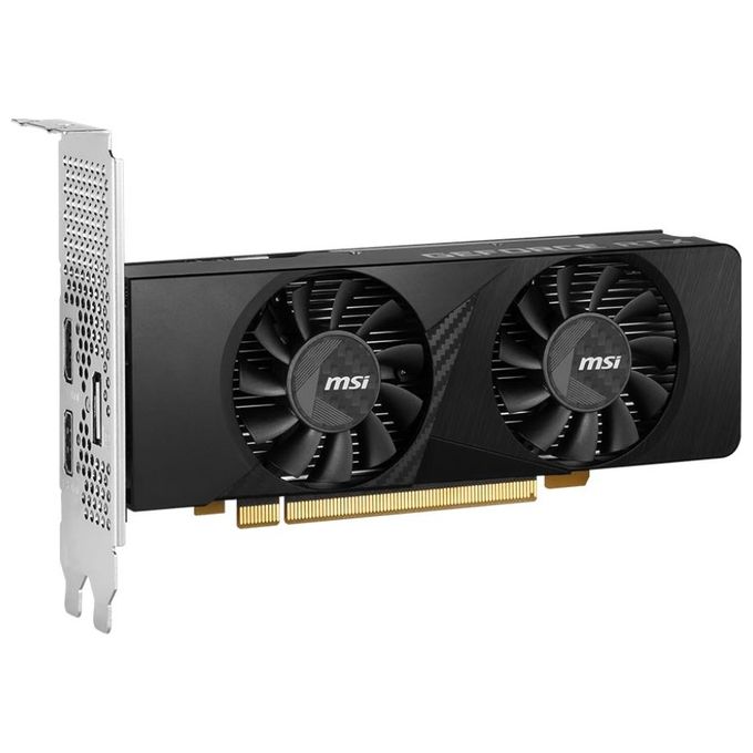 MSI RTX3050LP6GOC GeForce RTX 3050 Scheda Video Low Profile 6 GB GDDR6 2304 CUDA 1492 MHz PCI Express 4.0 x16 colore Nero