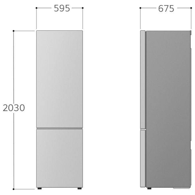 LG GBV7280BMB Frigorifero Combinato 387 L 203 cm Classe B 33 dB Total No Frost Door Cooling colore Acciaio inox
