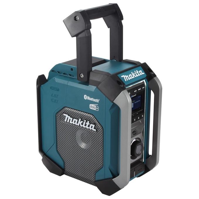 Makita MR007GZ Radio da cantiere Alimentazione 12 40 V max Bluetooth DAB+ IP65 Subwoofer USB per ricarica colore Petrolio