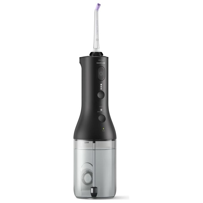 Philips HX3826-33 Sonicare Power Flosser 3000 Irrigatore Orale Cordless Quad Stream 2 modalita' 3 intensita' 250 ml autonomia 14 giorni colore Nero