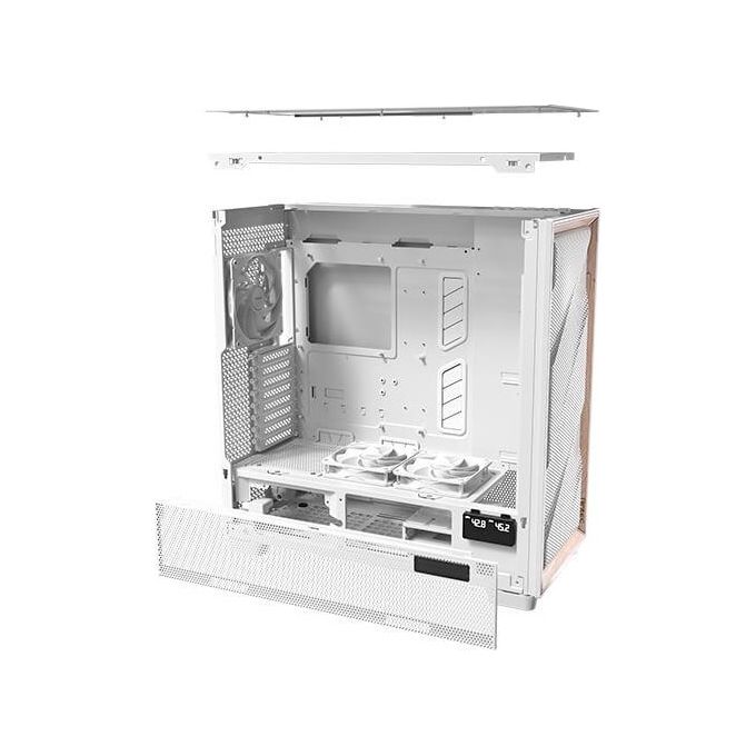 Antec FLUX PRO W Geh Antec FLUX PRO White Midi Tower con Design Flusso d'Aria Multidirezionale e Supporto GPU Verticale colore Bianco