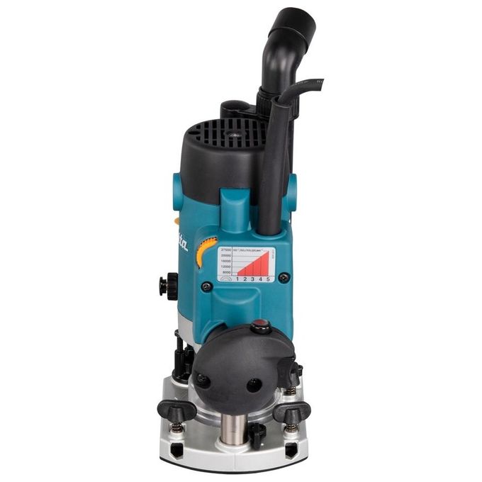 Makita RP1111CJFA Router 1100 W Velocita' Regolabile 5 Livelli 8000-27500 rpm Attacco 8 mm colore Nero Verde Metallico