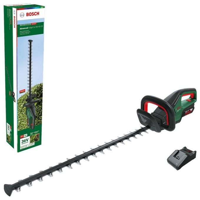 Bosch 060084A300 AdvancedHedgeCut Tagliasiepi a Batteria 36 V 2 Ah Lama 65 cm Peso 3,5 Kg colore Nero