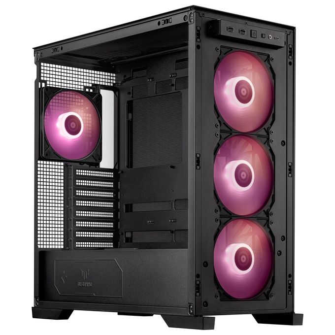 ASUS 90DC00I0-B19000 TUF GAMING GT302 TG ARGB Case Mid Tower Supporto E-ATX 4 Ventole ARGB Preinstallate 140 mm Vetro Temperato colore Nero