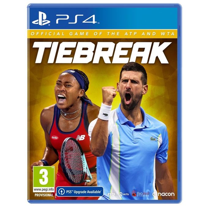 Nacon 3665962020908 Tiebreak Official Game of the ATP and WTA Videogioco per PlayStation 4 genere Sport modalita' multiplayer Sì classificazione PEGI 3 sviluppatore Big Ant Studios colore Nero