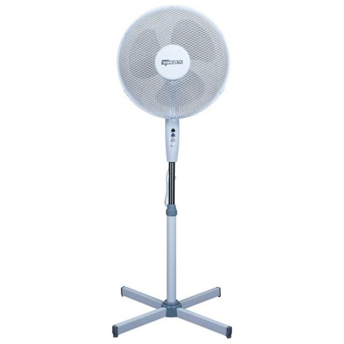 Termozeta TZWZ01N Ventilatore a piantana oscillante 3 pale 40 cm altezza 120 cm 3 velocita' 50 W 53,5 dB colore Bianco