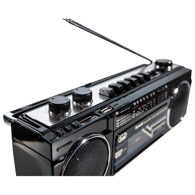 Trevi RR 501 BT Stereo Boombox Portatile Bluetooth Usb SD MP3 Nero