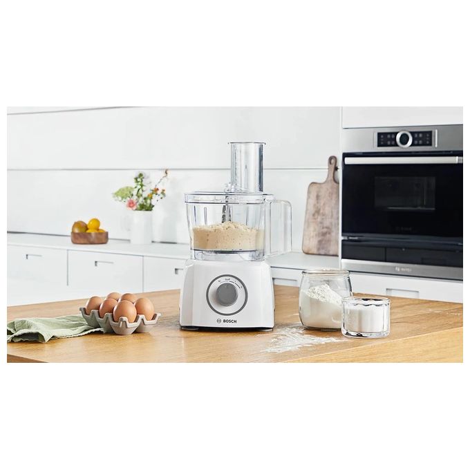 Bosch MCM3100W MultiTalent 3 Robot da cucina multifunzione 800 W ciotola 2,3 L 2 velocita' turbo accessori inclusi colore Bianco