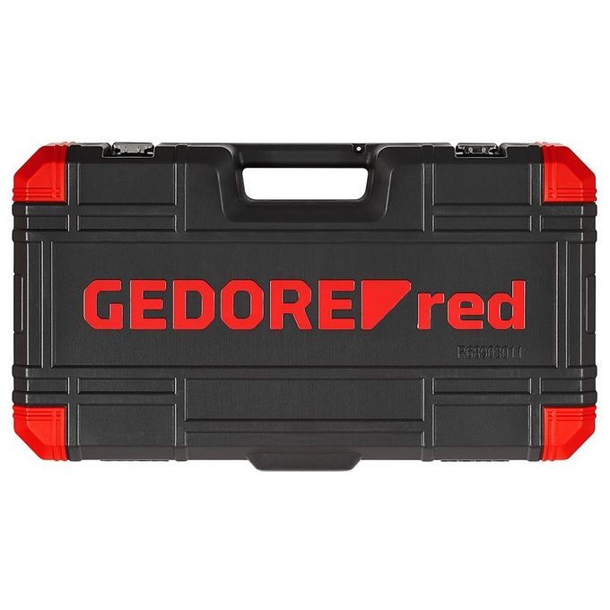 Gedore R68903011 Set Attrezzi per Montaggio Ruote Chiave Dinamometrica Meccanica 11 Pezzi Campo Coppia 40 - 200 Nm Precisione ±3% Materiale Acciaio al Cromo Vanadio Valigia in Plastica colore Nero