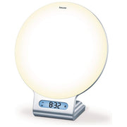 Beurer 58928 WL 75 Lampada Sveglia Simulazione Alba e Tramonto Radio FM Bluetooth USB 2 Allarmi 256 Colori Luce d'Atmosfera App Beurer LightUp colore Bianco