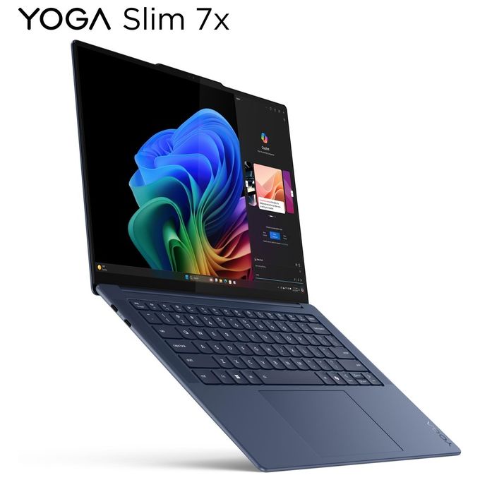 Lenovo 83ED0023IX Yoga Slim 7x Notebook 14.5 pollici OLED Touch Snapdragon X Elite 16GB RAM 1TB SSD colore Blu