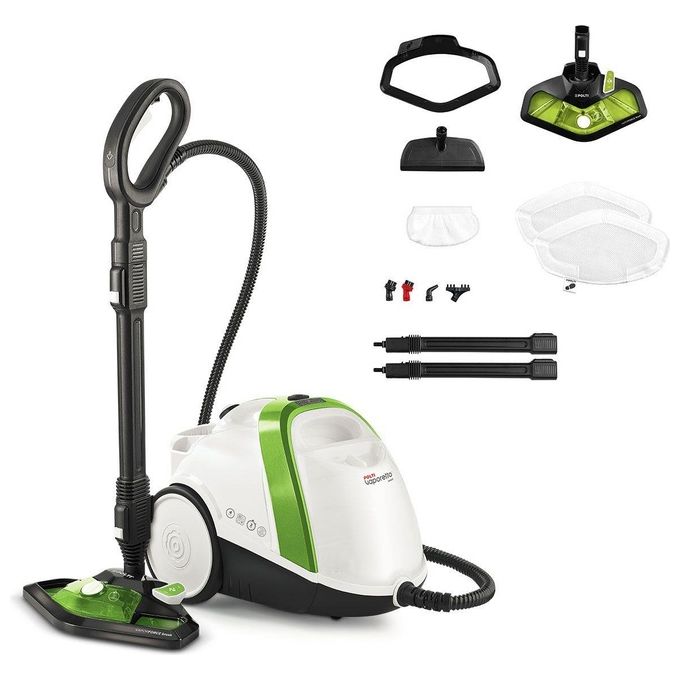 Polti PTEU0317 Vaporetto Smart 110 Eco Pulitore a Vapore Cilindrico 1500W 4 bar Autorefill 110 g-min colore Nero Verde Bianco