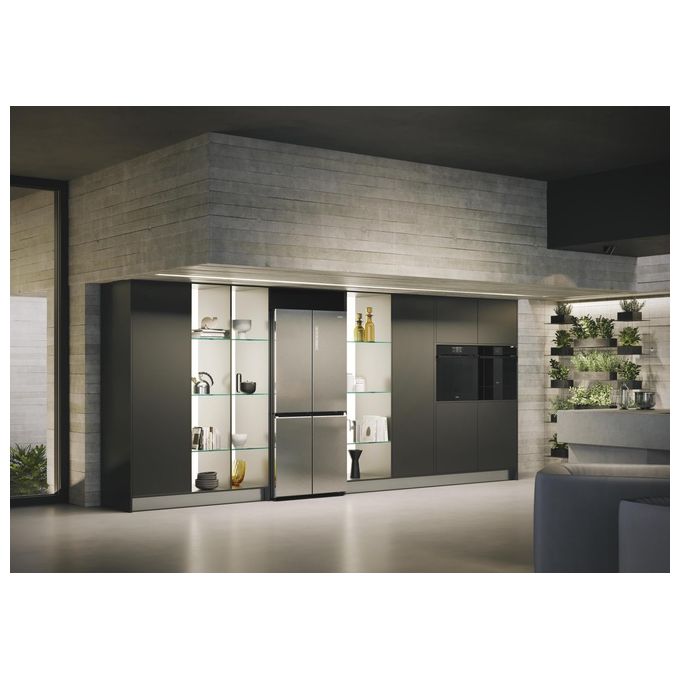 Haier HCR7818DNMM Cube 83 Serie 7 Frigorifero Multi Porta 467 L 181 cm Classe D 35 dB Total No Frost Wi-Fi colore Inox