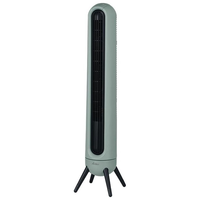 Ardes AR5T1001 Rocket Ventilatore a Torre 3 Velocita' Oscillazione Automatica Timer 9h Telecomando Display LED 40W 54dB colore Verde Salvia