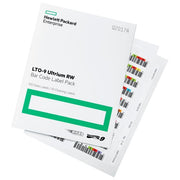 Hewlett Packard Enterprise CC87483 HPE LTO-9 Ultrium Etichette Codice a Barre Riutilizzabili 100 Etichette Dati + 10 Pulizia Sequenza Unica colore Multicolore