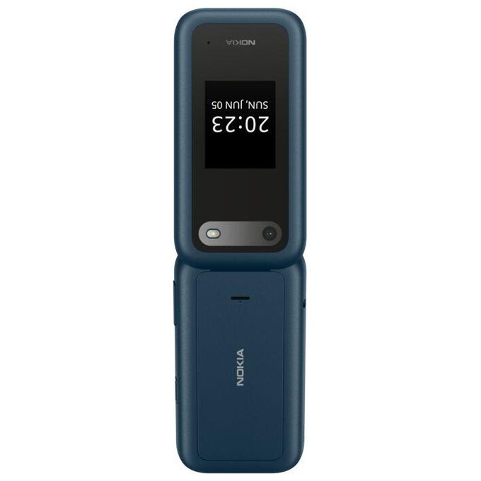 Nokia 1GF011OPG1A02 2660 Flip Telefono Cellulare 4G Dual Sim Display 2.8'' Tasto SOS Radio FM Bluetooth colore Blu