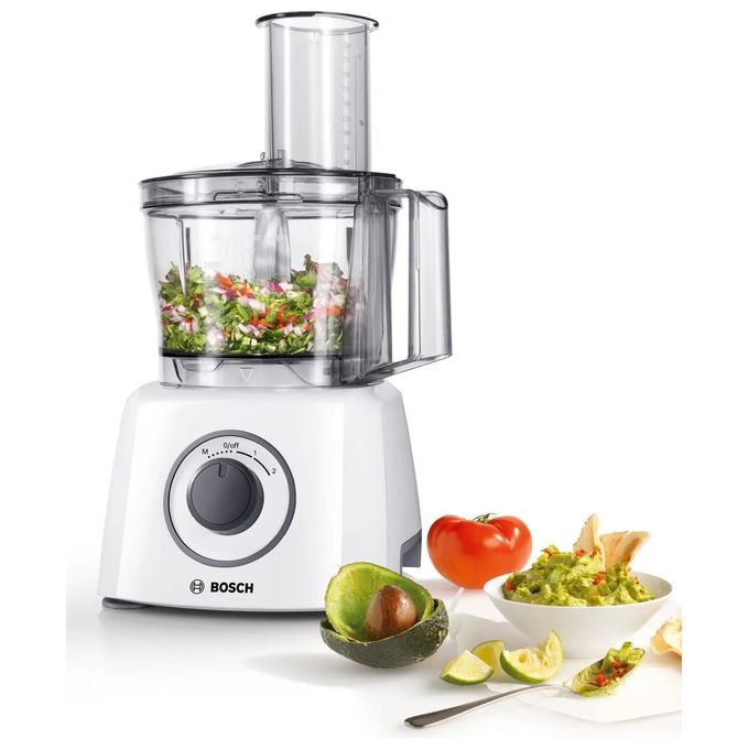 Bosch MCM3100W MultiTalent 3 Robot da cucina multifunzione 800 W ciotola 2,3 L 2 velocita' turbo accessori inclusi colore Bianco