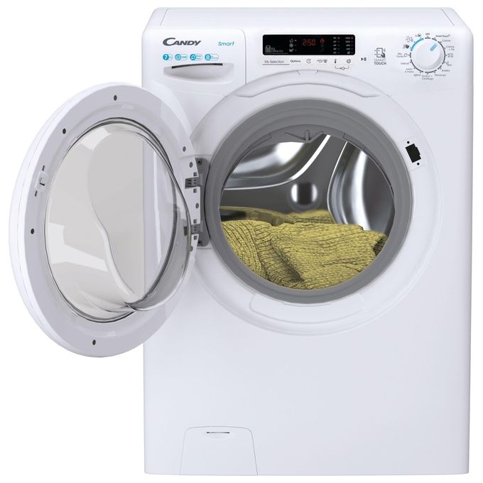 Candy Smart CSS4372DW4111 Lavatrice Caricamento Frontale Slim 7Kg 1300 Giri-min Bianco