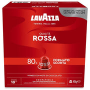Lavazza 80 Capsule in Alluminio Caffe' Lavazza Qualita' Rossa Compatibili Nespresso