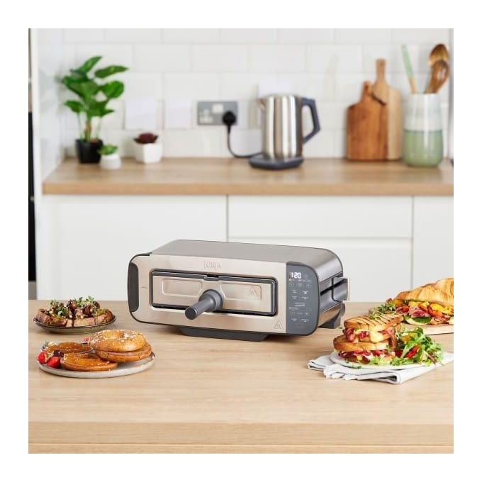 Ninja ST202EU Foodi 3-in-1 Tostapane con Griglia e Pressa per Panini