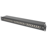 Digitus Pannello Patch 19'' Categoria 6a Schermato 24 Porte 8 Poli Rj45 Nero
