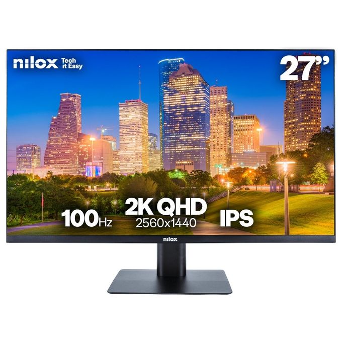Nilox NXMM272K112 Monitor 27'' 2K IPS 100Hz HDMI DP 1ms WQHD colore Nero