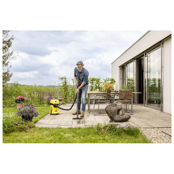 KÄRCHER 1.628-551.0 WD 3-18 Aspirapolvere a batteria bagnato e asciutto 17 L 18 V 5 Ah colore Nero Giallo