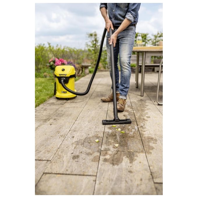 KÄRCHER 1.628-551.0 WD 3-18 Aspirapolvere a batteria bagnato e asciutto 17 L 18 V 5 Ah colore Nero Giallo