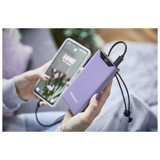 Intenso Powerbank F10000 Lilla 10000 mAh con USB-C a Tipo C