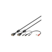 Digitus cavo Combo Vga 15 Poli   Audio, Maschio-maschio, Mt. 3