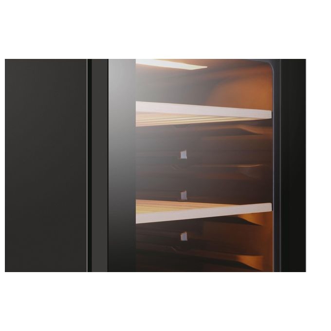 Haier HWS79GDG Wine Bank 50 Serie 5 Cantinetta Vino 79 Bottiglie 2 Zone Temperatura LED WiFi Classe G colore Nero