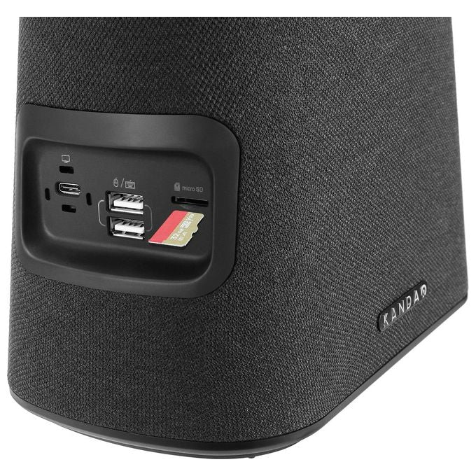 KanDao MT1002 Meeting Ultra Sistema di Videoconferenza di Gruppo 360° 4K HDR con AI 8 Microfoni 5,5 Metri Raggio Audio Wi-Fi 6 Bluetooth 5,0 HDMI IN-OUT Android Integrato colore Bianco