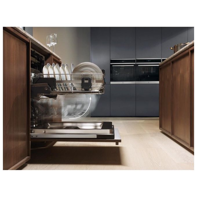 Electrolux KECB7310L Serie 900 Lavastoviglie da Incasso 14 coperti Classe D 44 dB AirDry ComfortLift Motore Inverter (82x60x55 cm) colore Nero