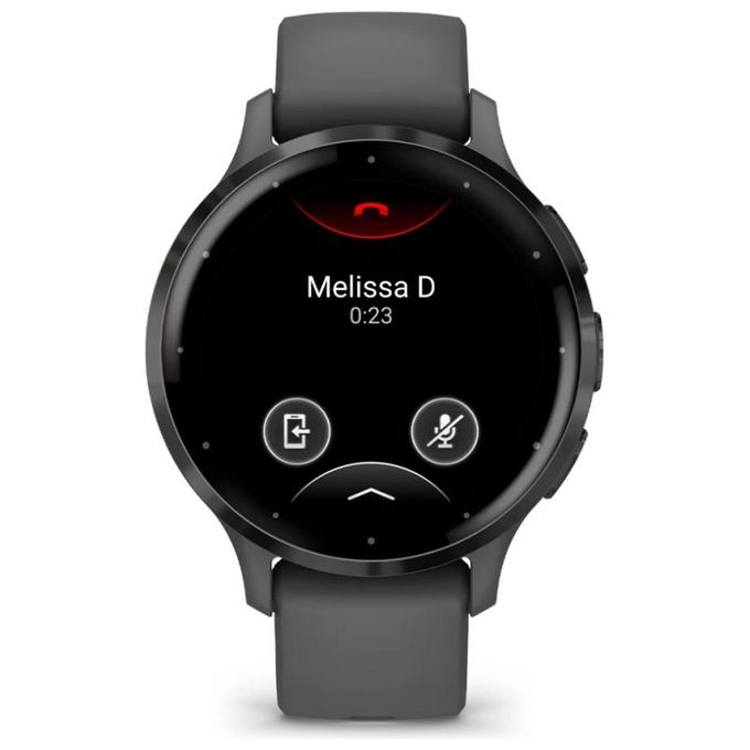 Garmin 010-02785-00 Venu 3S Smartwatch AMOLED 1.2'' 41 mm GPS Wi-Fi Garmin Pay Touch Screen Color Pebble Gray and Slate