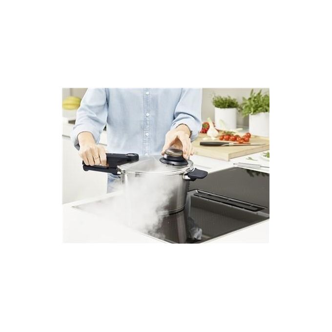 Fissler 622-412-06-070-0 Vitavit Premium Pentola a pressione 6 L 22 cm 4 livelli cottura inclusi induzione acciaio inox colore Acciaio