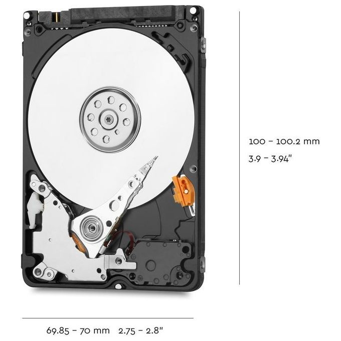 WD Blue WD20SPZX HDD 2TB interno 2.5 SATA 6Gb-s 5400 rpm 128 MB