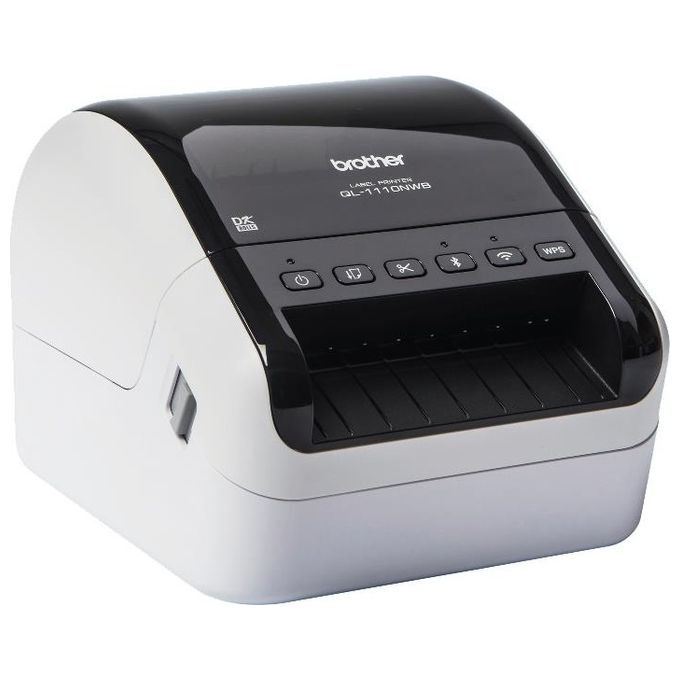 Brother QL-1110NWB Stampante per Etichette fino a 102mm di Ampiezza Collegabile a Pc Usb Bluetooth Wi-Fi Ethernet MFi
