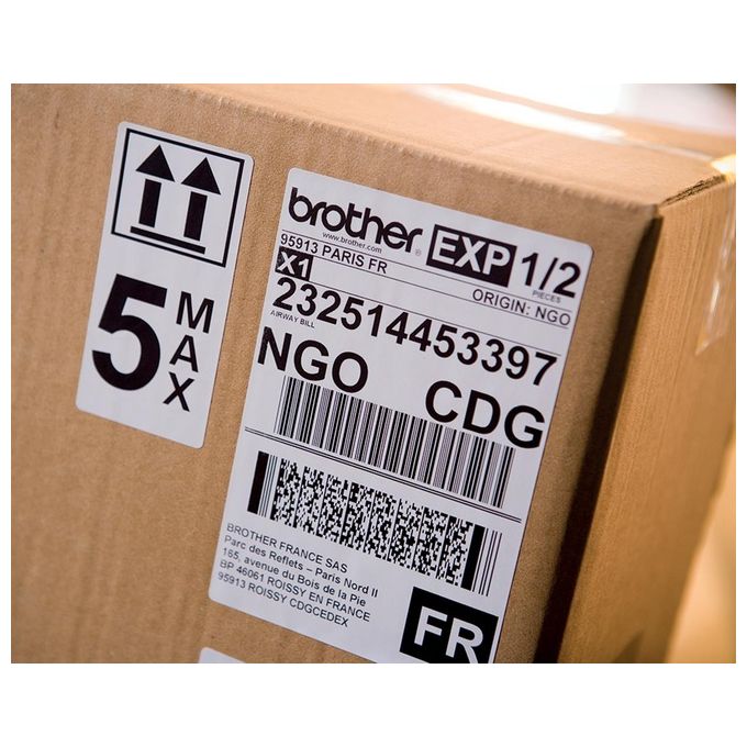 Brother QL-1110NWB Stampante per Etichette fino a 102mm di Ampiezza Collegabile a Pc Usb Bluetooth Wi-Fi Ethernet MFi