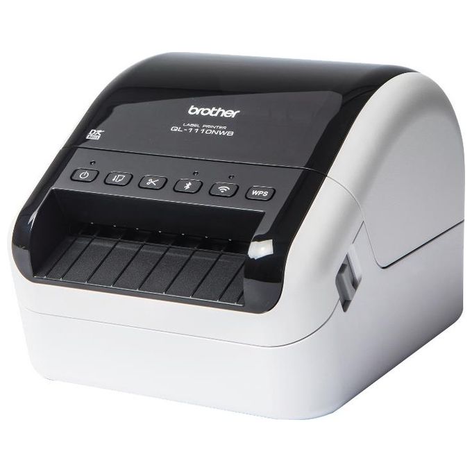 Brother QL-1110NWB Stampante per Etichette fino a 102mm di Ampiezza Collegabile a Pc Usb Bluetooth Wi-Fi Ethernet MFi