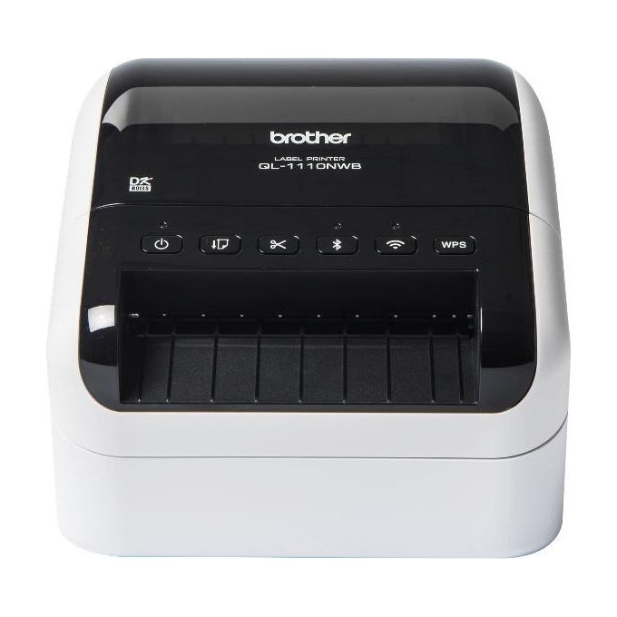 Brother QL-1110NWB Stampante per Etichette fino a 102mm di Ampiezza Collegabile a Pc Usb Bluetooth Wi-Fi Ethernet MFi