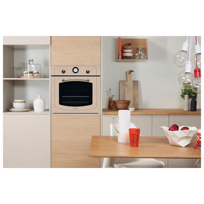 Indesit IFVR800HAV Forno da incasso Elettrico Ventilato 65 L Classe A 8 programmi Pulizia Idrolitica (60x60x60 cm) colore Avena