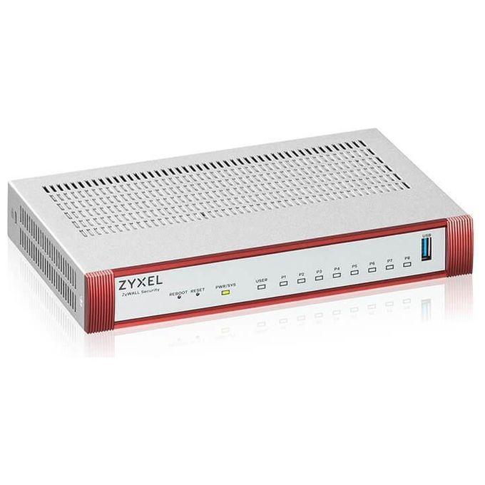 Zyxel USGFLEX100H-EU0101F USG FLEX 100H firewall hardware velocita' firewall 3 Gbit-s VPN 0,75 Gbit-s 8 porte LAN RJ-45 colore Nero