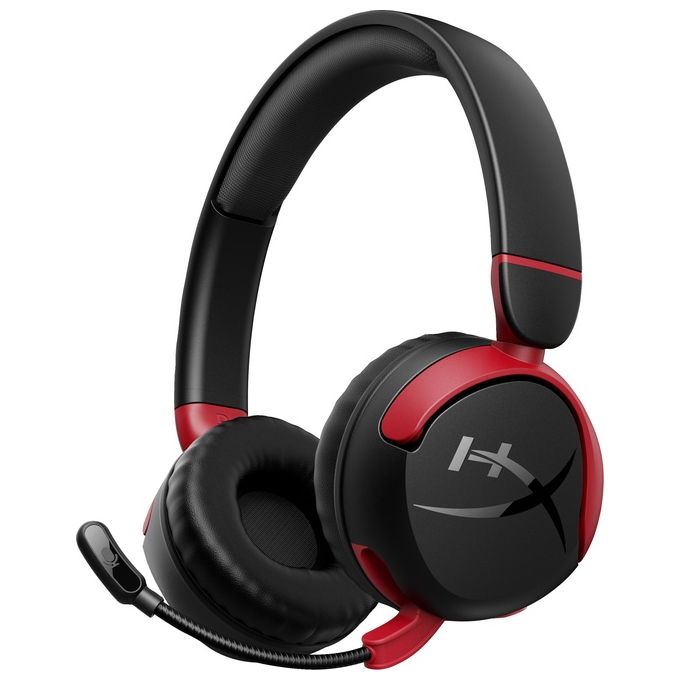 HyperX 7G8F1AA Cloud Mini Cuffie Gaming Wireless Bluetooth 5.3 Microfono Flip-to-mute 25h autonomia colore Nero