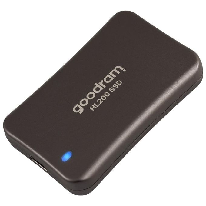 Goodram SSDPR-HL200-256 SSD Esterno 256 GB USB Tipo C 3.2 Gen 2 Velocita' Lettura 520 MB-s Scrittura 500 MB-s colore Grigio