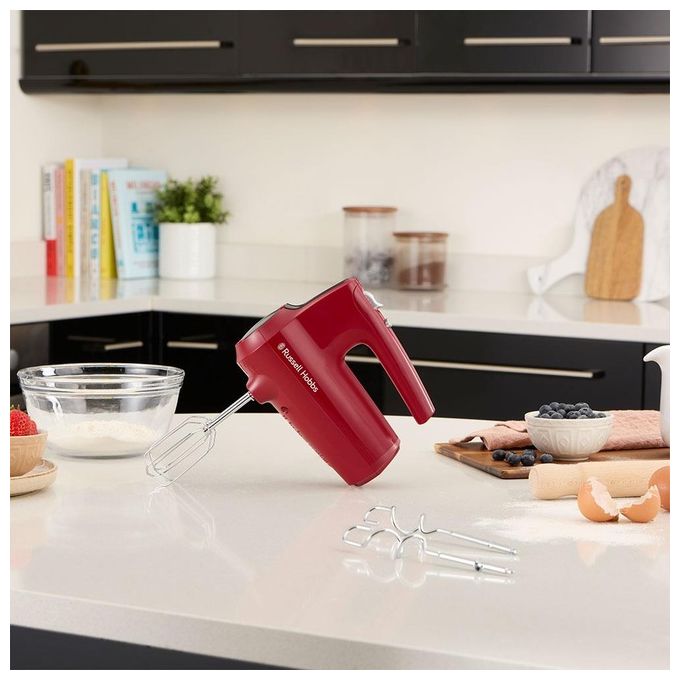 Russell Hobbs 27150-56 Desire Red Sbattitore Manuale 185 W 5 velocita' funzione Pulse fruste e ganci inclusi colore Rosso