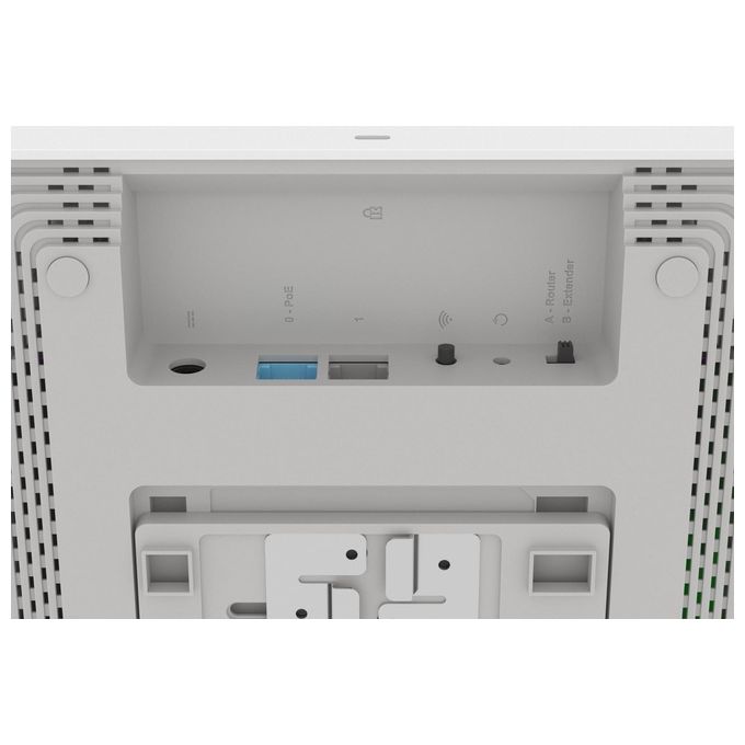 Keenetic KN-3510-01EN Voyager Pro Access Point Wi-Fi 6 AX1800 Dual Band con 2 porte Gigabit PoE colore Bianco