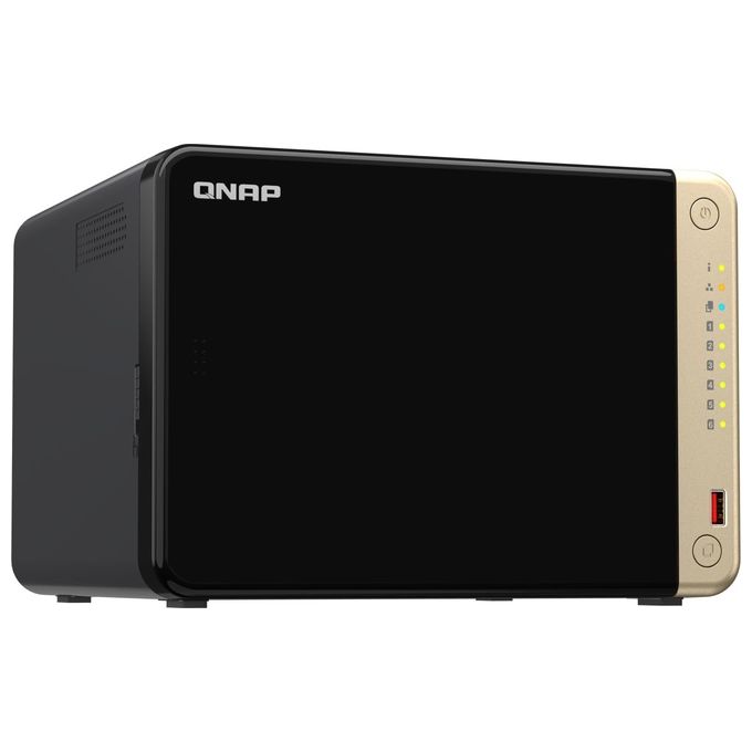 Qnap TS-664-8G NAS Tower 6 Bay Intel Celeron N5095 8 GB DDR4 2x 2.5GbE LAN HDMI 4K colore Nero