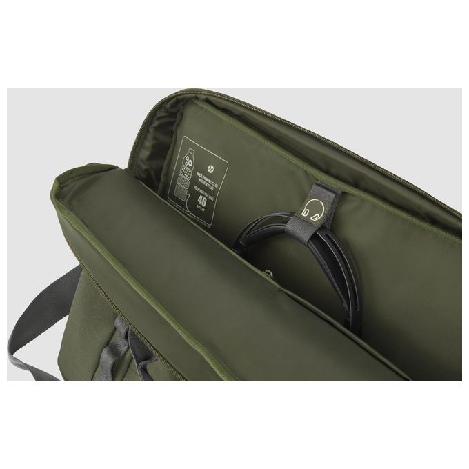 HP 9J497AA Borsa Modulare per Laptop 15.6'' Resistente all'Acqua 22 L Poliestere colore Verde Grigio