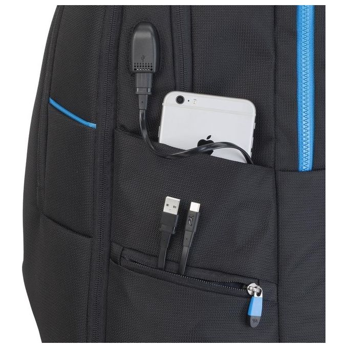 Rivacase Zaino da Gaming 17,3'' Nero